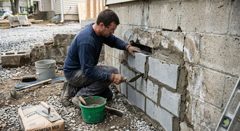 Block Wall Repair in Forsyth County, GA