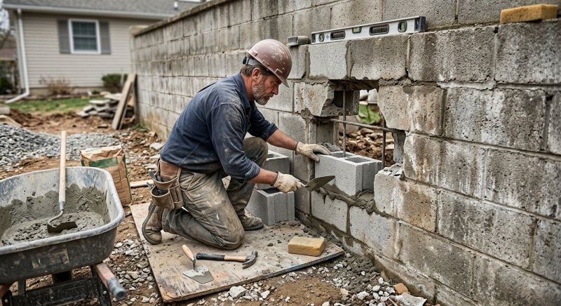 Block Wall Repair in Jefferson, GA