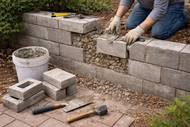 Block Wall Repair in Lula, GA