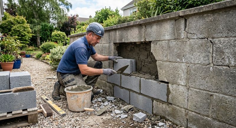 Block Wall Repair in White County, GA