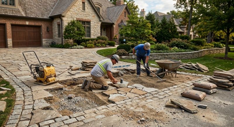 Brick Driveway Repair in Gainesville, GA