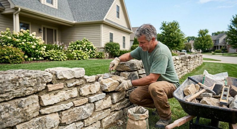 Brick Fence Repair in Gainesville, GA
