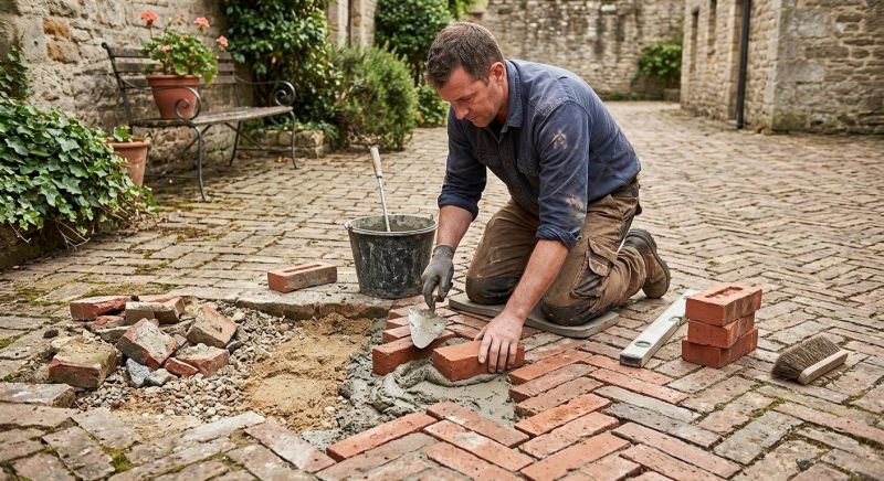 Brick Flatwork Repair in Braselton, GA