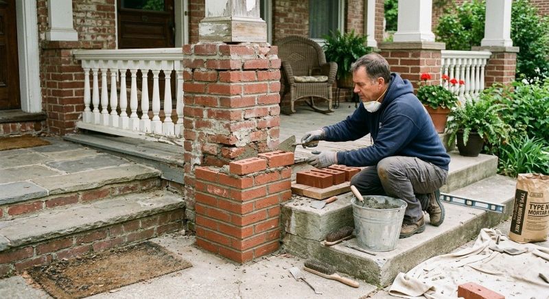 Brick Stairs Repair in Jefferson, GA