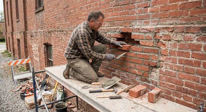 Brick Stairs Repair in Lula, GA
