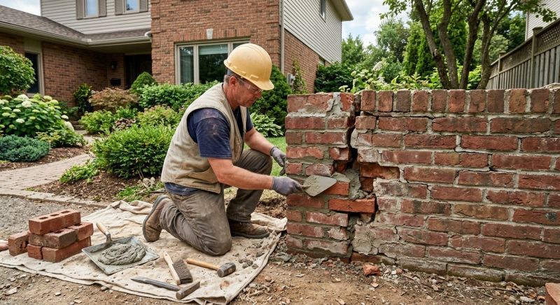 Brick Wall Repair in Cleveland, GA