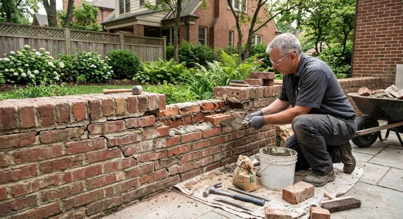 Brick Wall Repair in Jackson County, GA