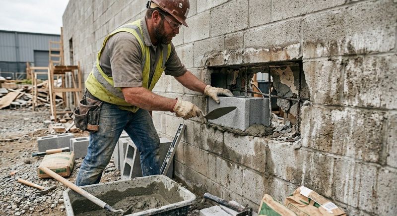 Cement Block Repair in Gainesville, GA
