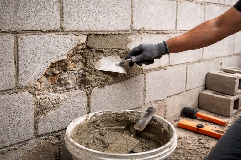 Cinder Block Wall Repair in Buford, GA