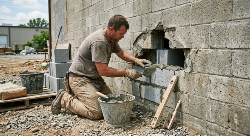 Concrete Block Repair in Gainesville, GA