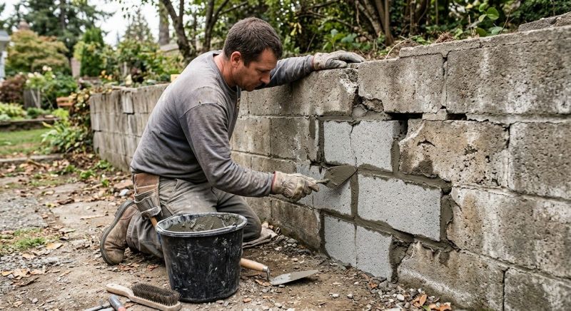 Concrete Block Repair in Lula, GA