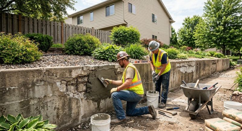 Rock Wall Repair in Gainesville, GA