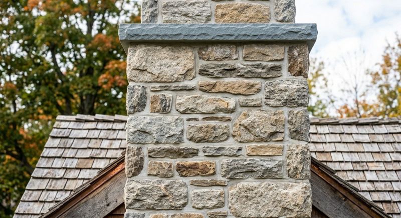 Stone Chimney Installation in Lula, GA