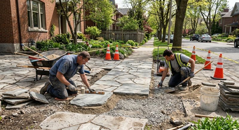 Stone Walkway Repair in Gainesville, GA