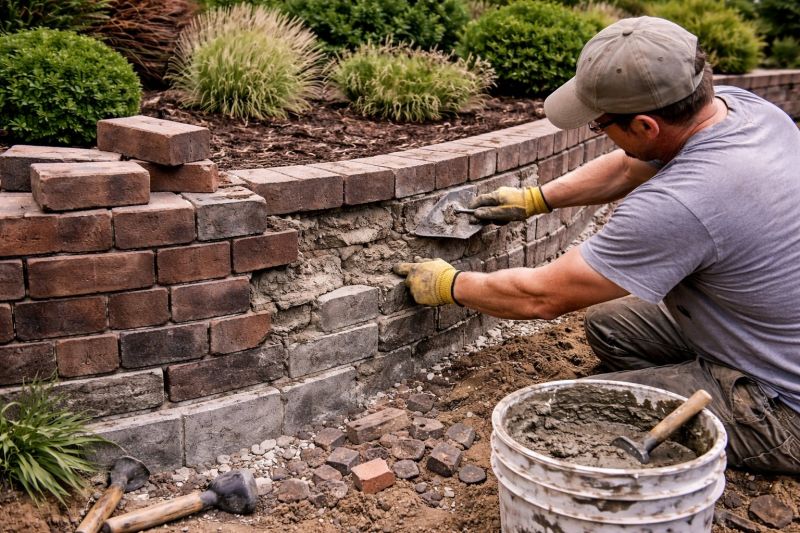 Brick Retaining Wall Repair